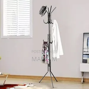 Standing Coat, Jacket, Tie, And Hat Hanger