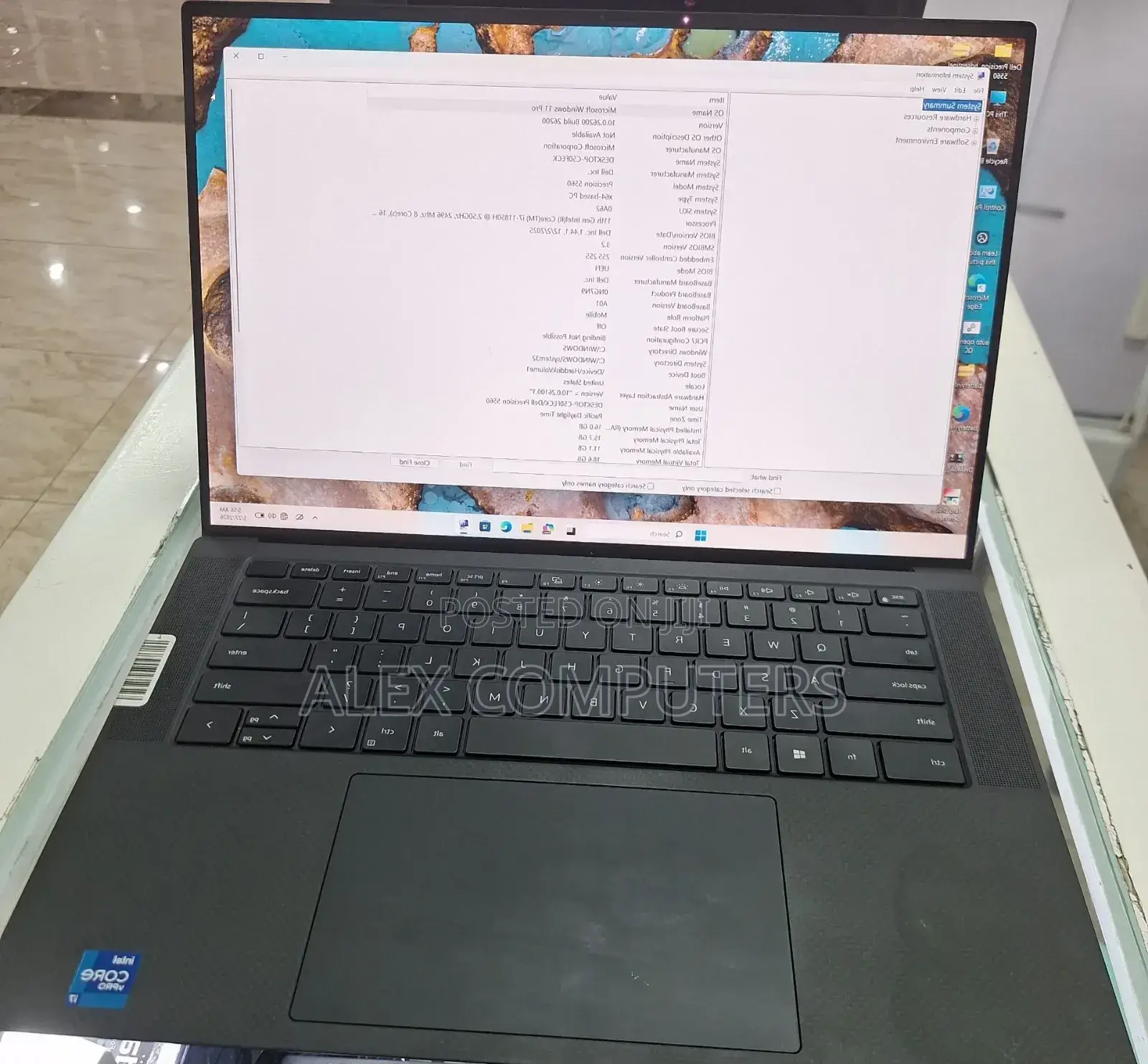 New Laptop Dell Precision 5560 16GB Intel Core i7 SSD 512GB
