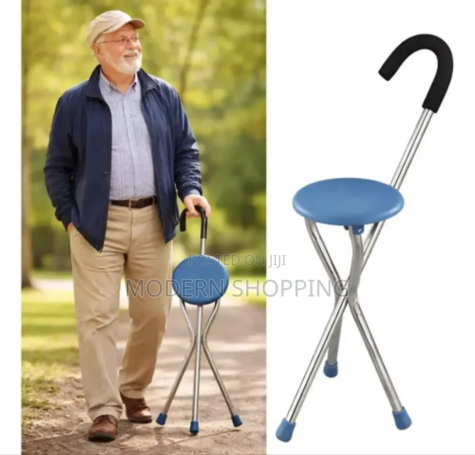 Foldable 3 Legged Walking Stick