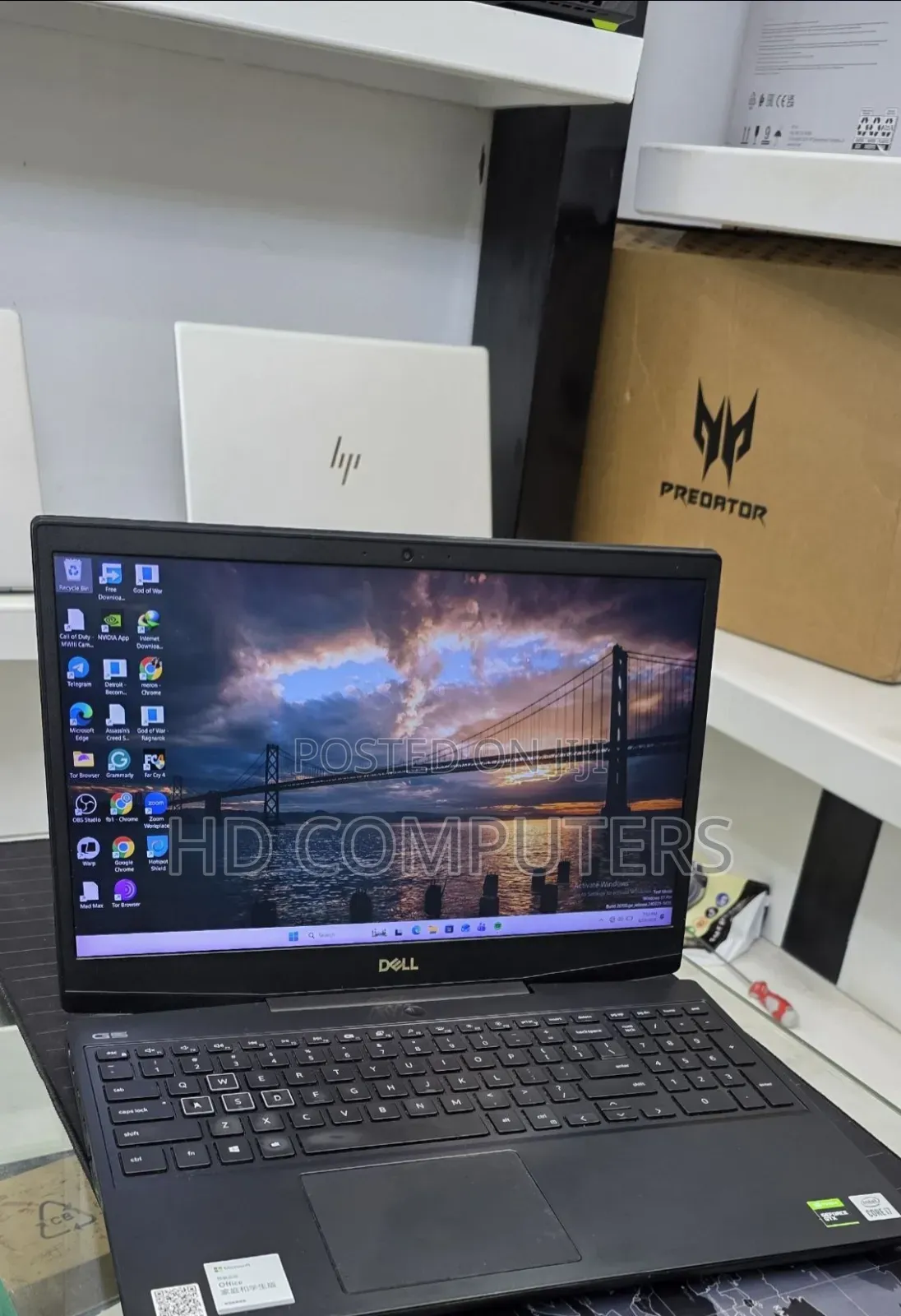 New Laptop Dell G15 5535 32GB Intel Core i7 SSD 512GB