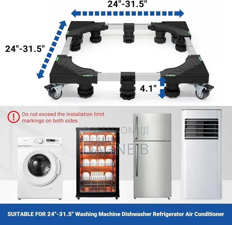Washing Machines and Refrigerators Stand የማጠቢያ ማሽን እና የፍሪጅ ማስቀመጫ