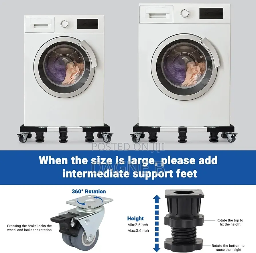 Washing Machines and Refrigerators Stand የማጠቢያ ማሽን እና የፍሪጅ ማስቀመጫ