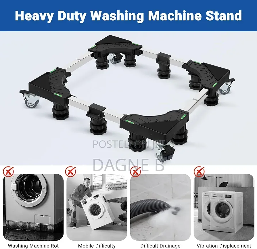 Washing Machines and Refrigerators Stand የማጠቢያ ማሽን እና የፍሪጅ ማስቀመጫ