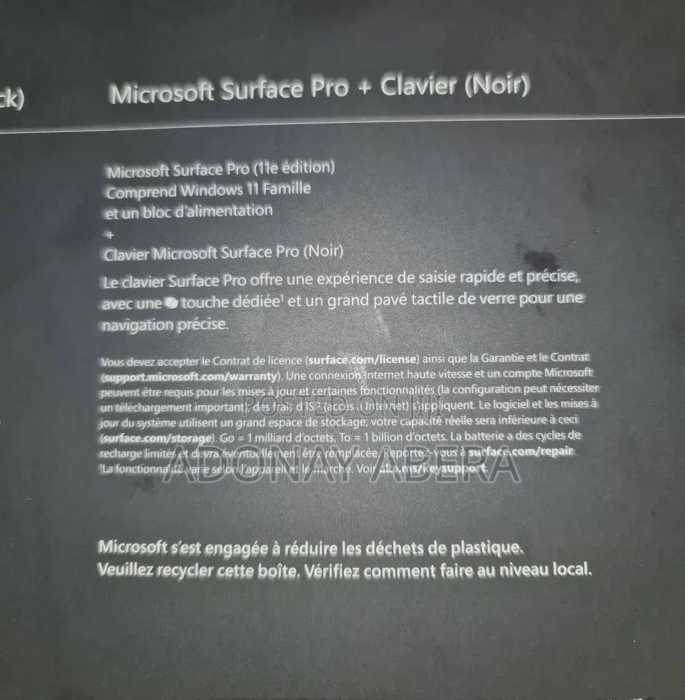 New Microsoft Surface Pro 11th Edition, a Copilot+ PC 16GB SSD 512GB