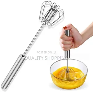 Stainless Steel Semi-Automatic Egg Whisk - Mixer
