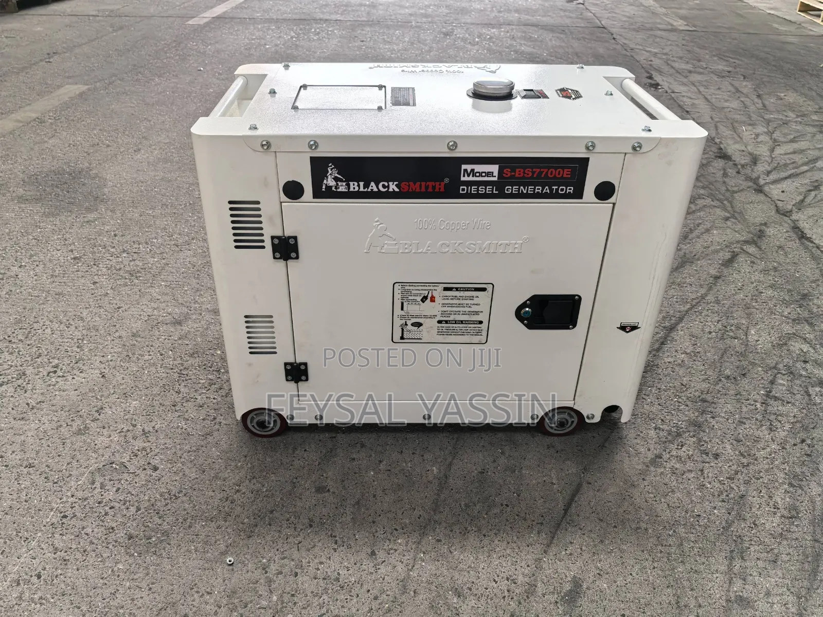 Blacksmith Diesel Generator 5.5kw Silent