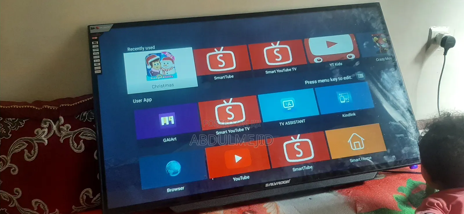 Salvador 43 Inchi Double Glass Smart Android Tv