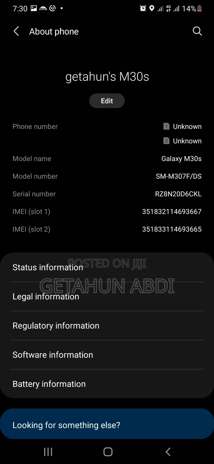 Samsung Galaxy M30s 64 GB Blue