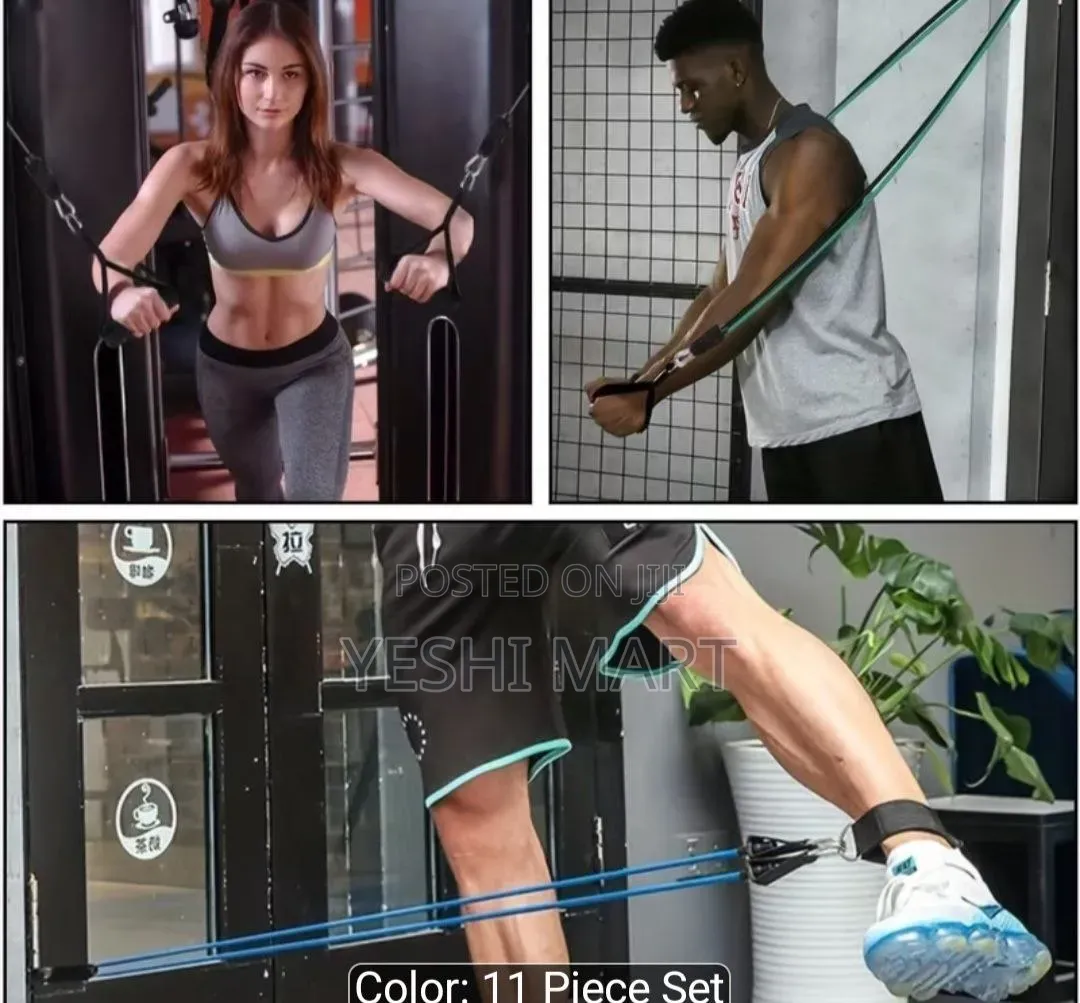Resistance Bands Set, Exercise Bands With Door Anchor, Handles, Carry