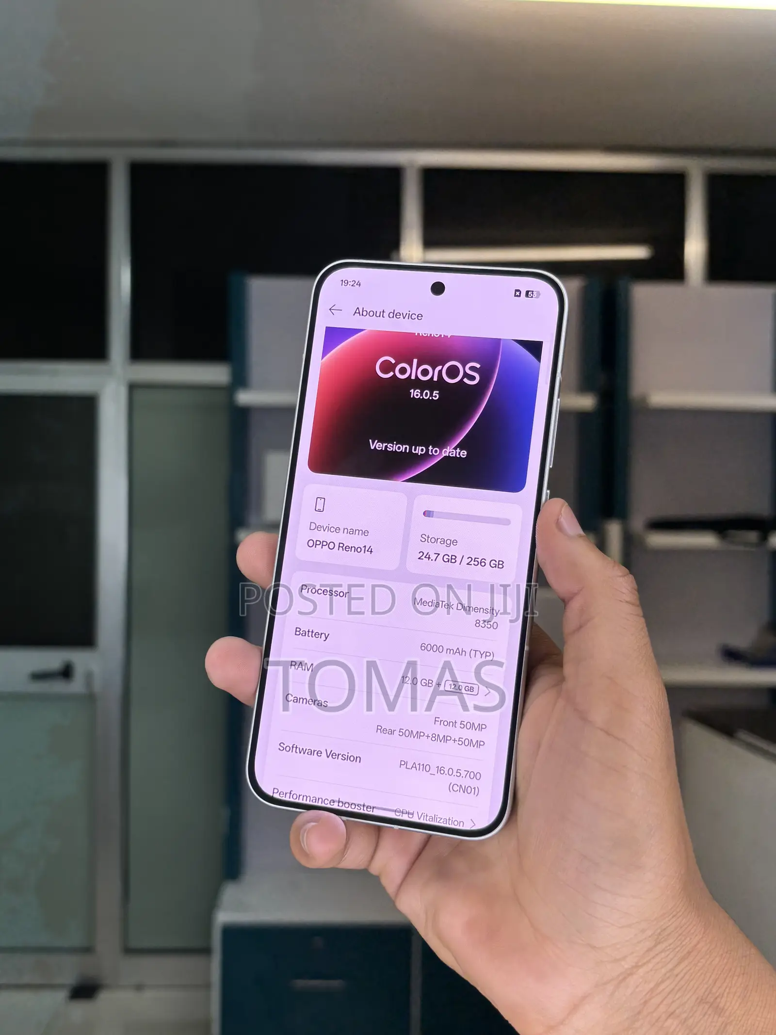 New Oppo Reno14 256 GB White