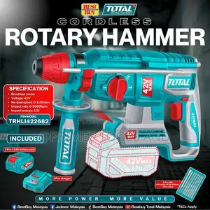 Total Brand 20v Cordless Rotary Hammer Drill