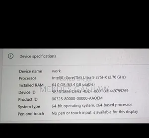 New Laptop Asus ROG Strix G15 32GB Intel Core Ultra 9 SSD 4T