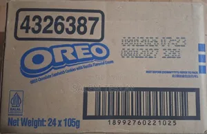 Oreo Chocolate Sandwich Cookies Bulk Box-24 X 105g Packs