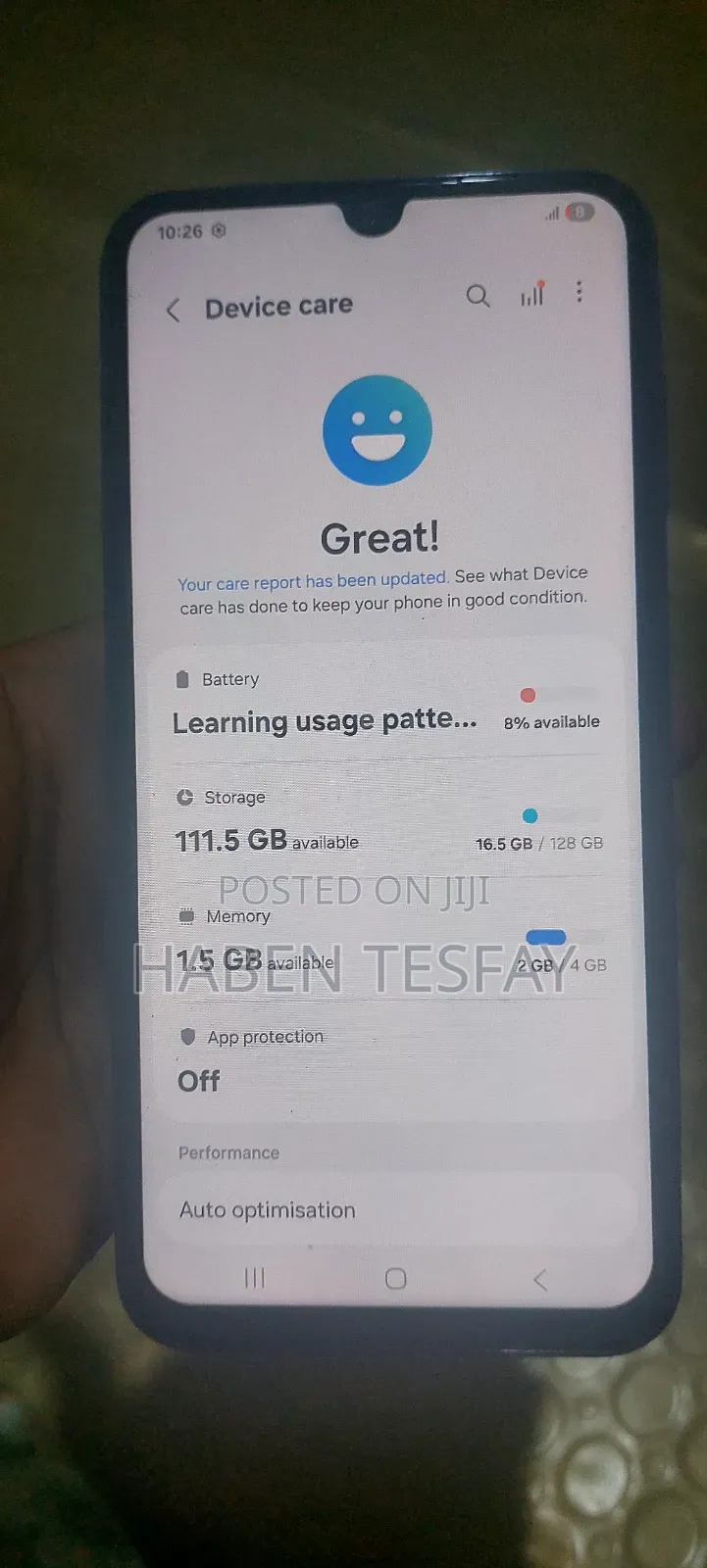 Samsung Galaxy A15 128 GB Yellow