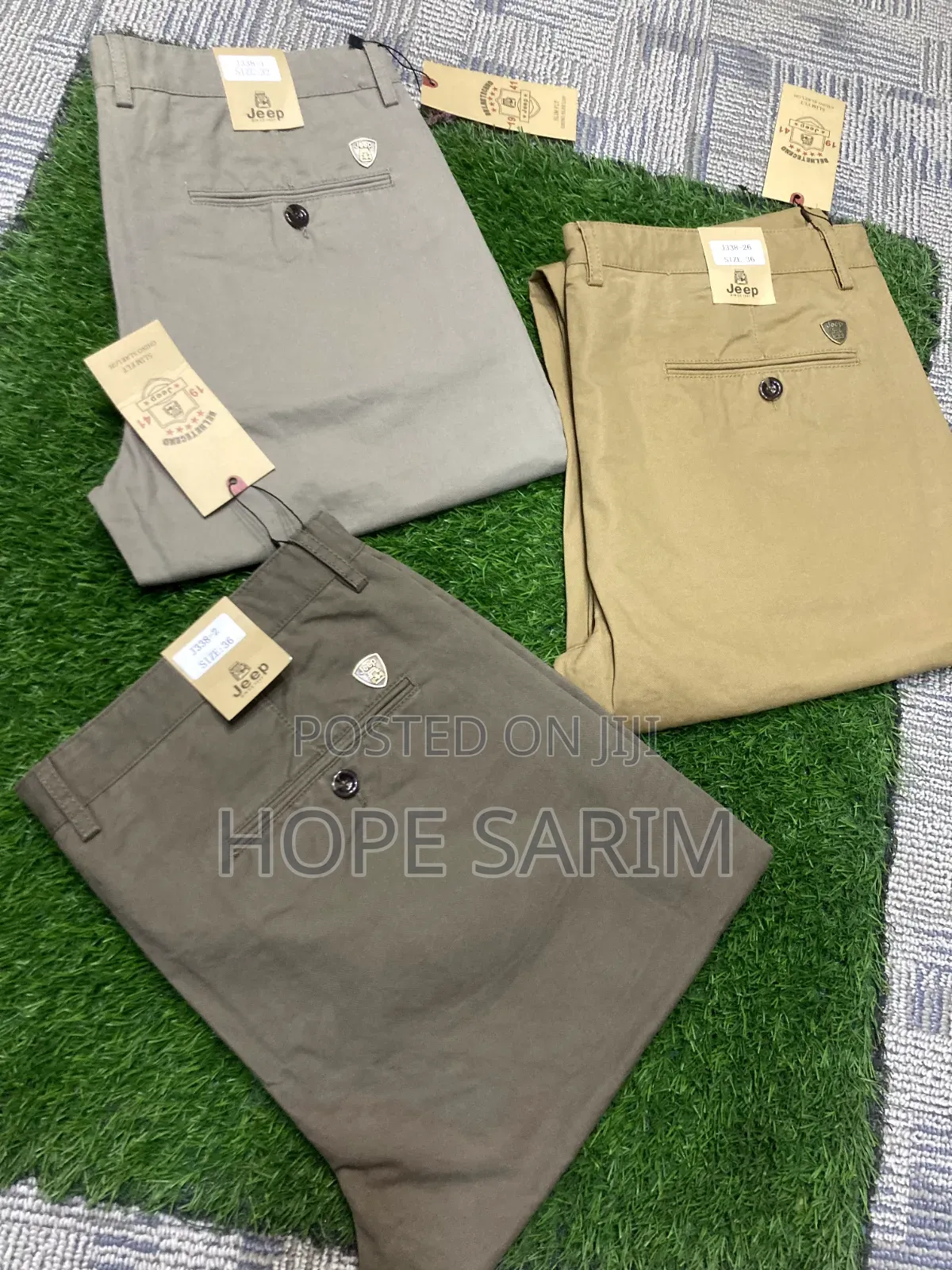 Jeep Men's Slim Fit Chino Pants