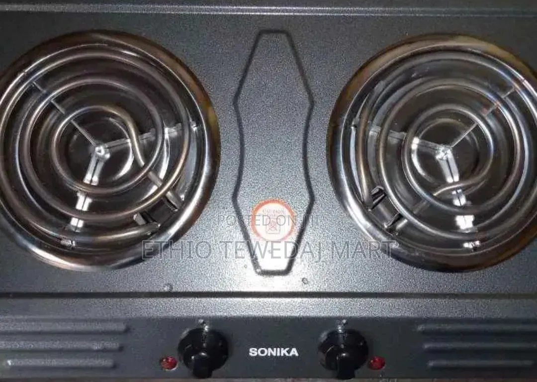 Sonika Hot Plate ባለሁለት ምድጃ ስቶቭ
