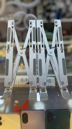 Laptop Stand Holder Aluminum Adjustable (Portable Foldable Desktop)