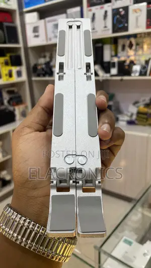 Laptop Stand Holder Aluminum Adjustable (Portable Foldable Desktop)