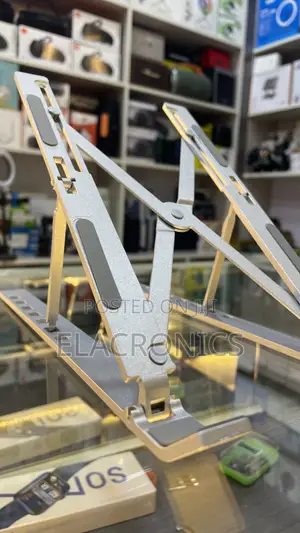 Laptop Stand Holder Aluminum Adjustable (Portable Foldable Desktop)