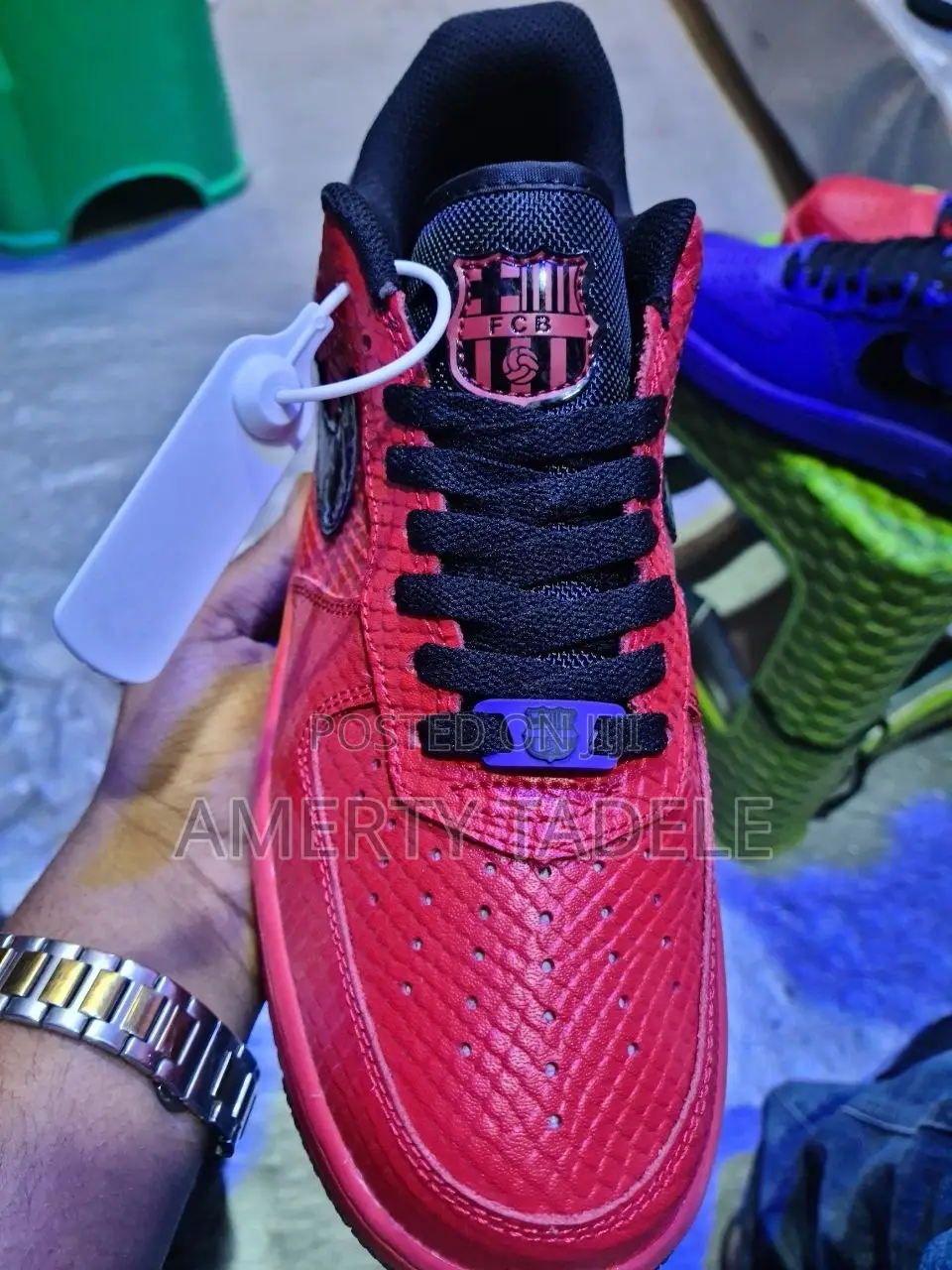 Nike Air Force 1 Sneakers Fc Barcelona Original 100%