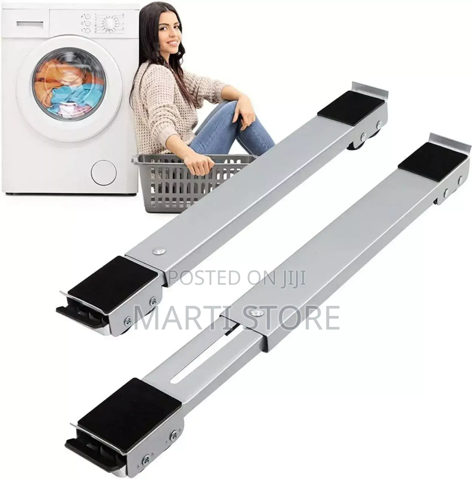 Adjustable Moving Roller Wheels Stand With Brake.