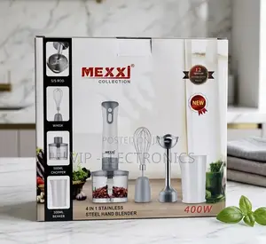 Mexxi 4-in-1 Stainless Steel Hand Blender – 400w