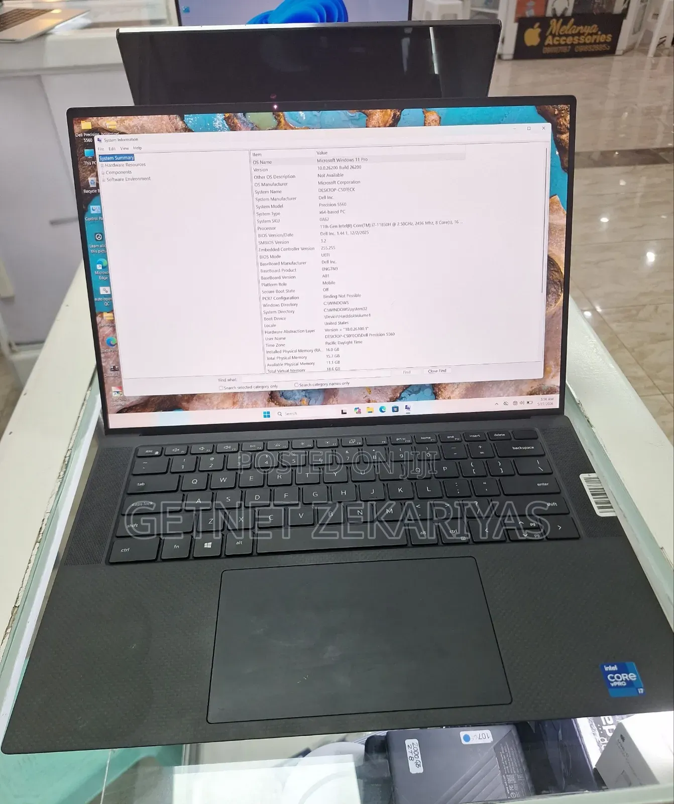 New Laptop Dell Precision 5560 16GB Intel Core i7 SSD 512GB