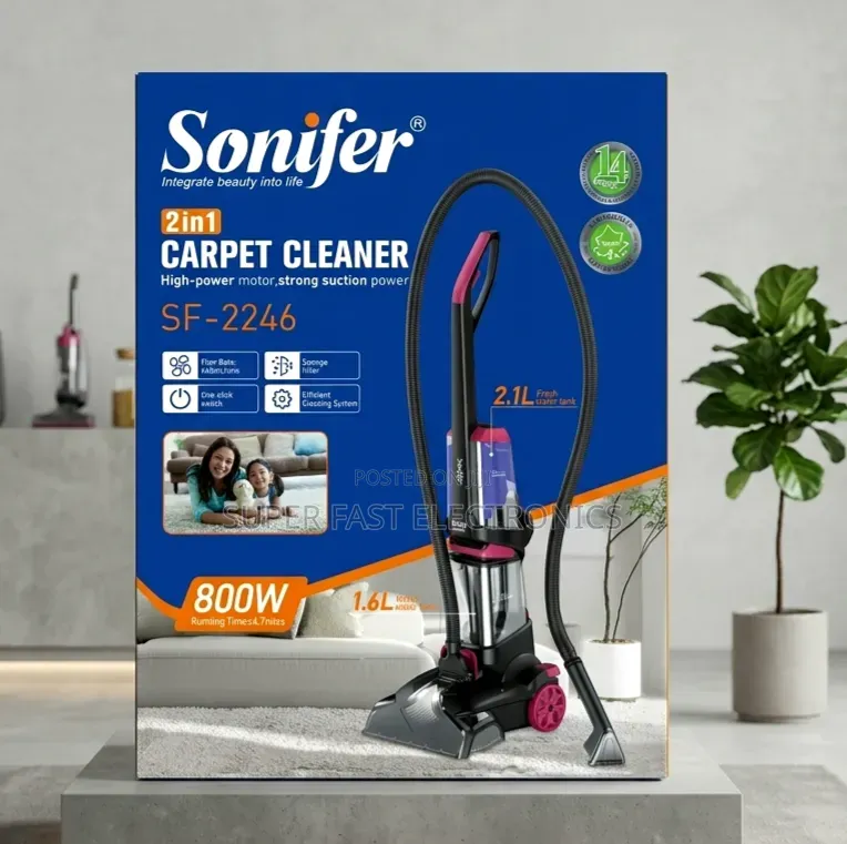 ​Sonifer Vacuum Cleaner 2-in-1 Carpet Deep Washer (800w) High-Power
