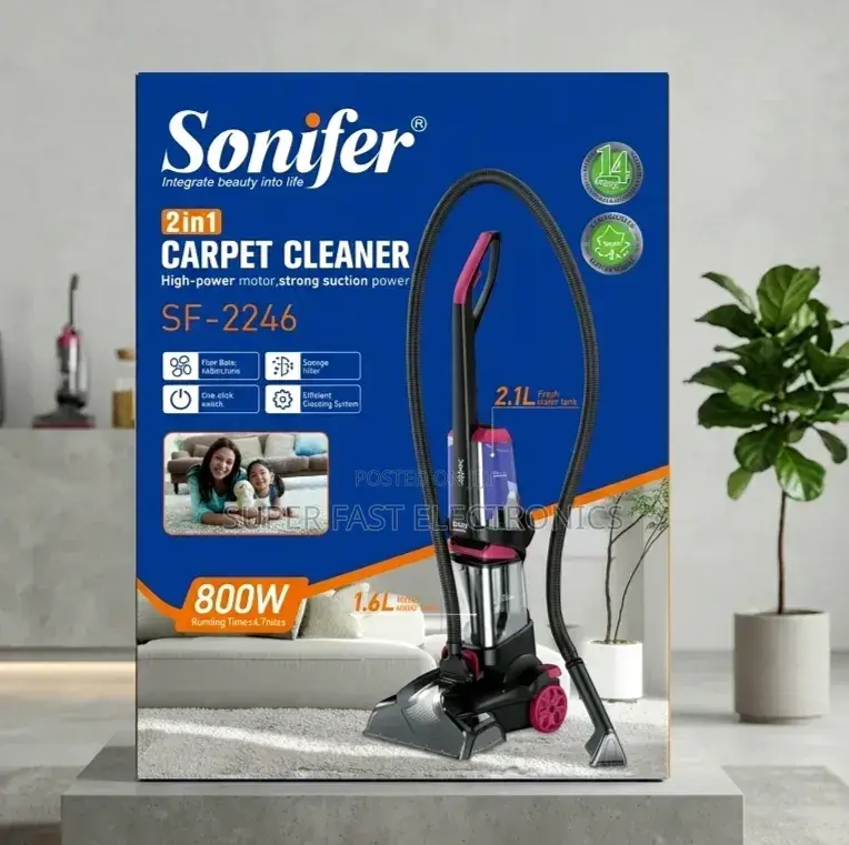 ​Sonifer Vacuum Cleaner 2-in-1 Carpet Deep Washer (800w) High-Power