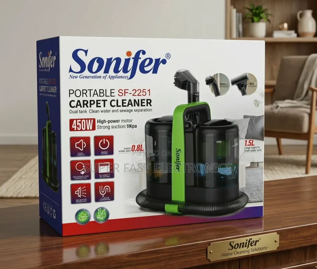 Sonifer Portable Carpet Cleaner 450w Dual Tank Vacuum Cleaner