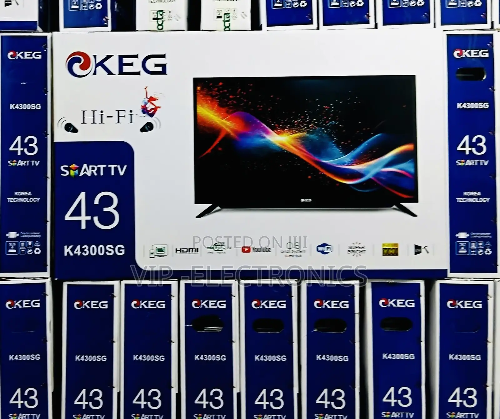 Keg 43 Inch Tv Smart Android Tv Smart Television