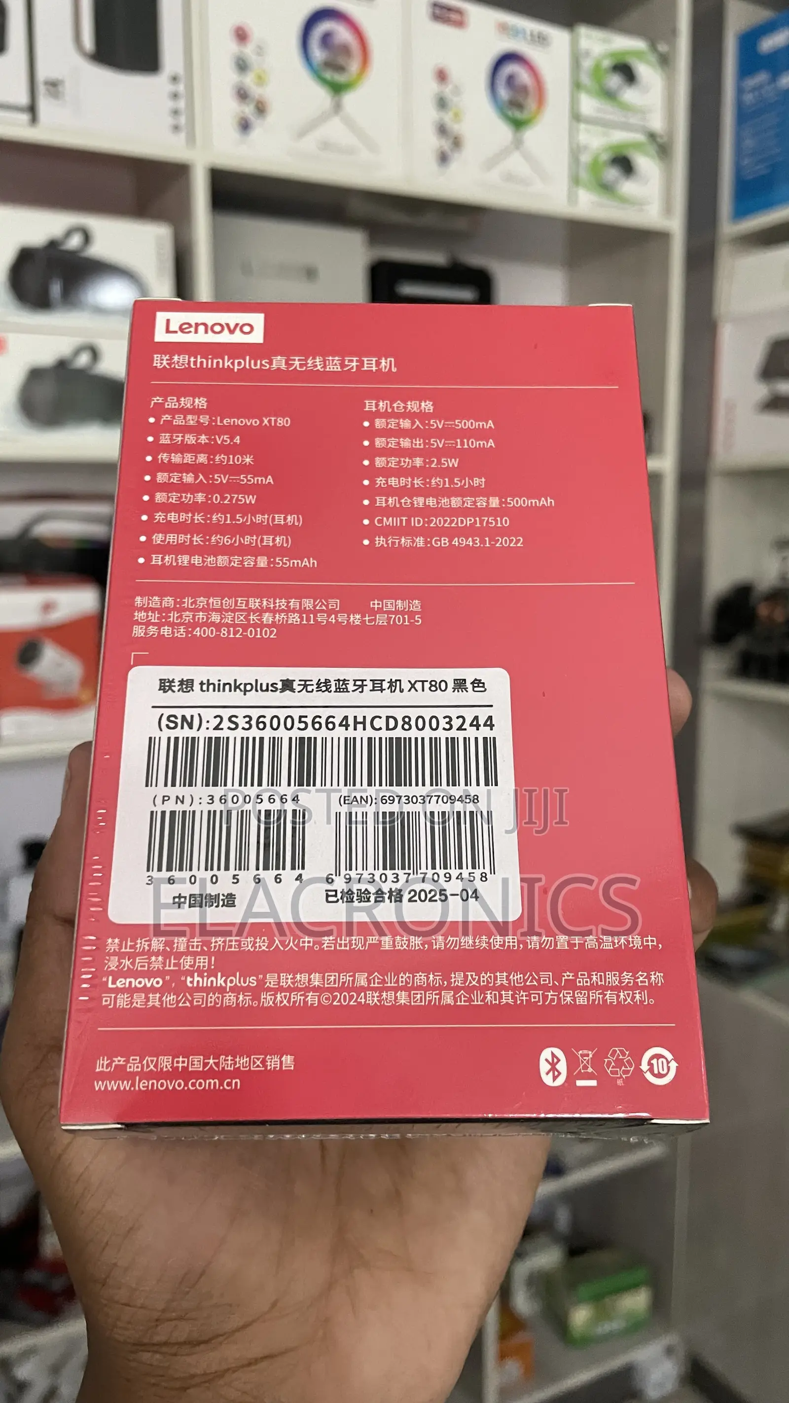 Airpod Lenovo Thinkplus Xt80 Wireless (Sports Display)