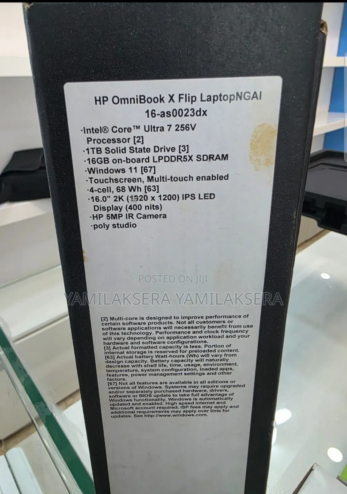 New Laptop HP OmniBook Ultra Flip 16" 16GB Intel Core Ultra 7 SSD 1T