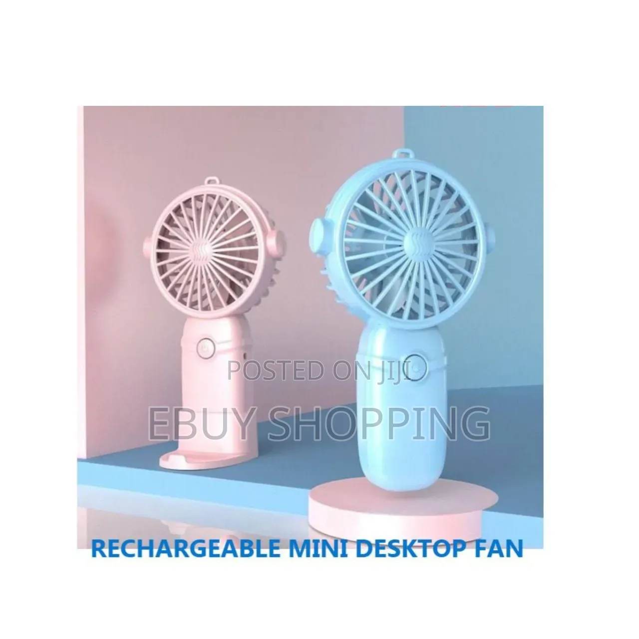 Portable Handheld Fan – Usb Rechargeable, 3 Speeds