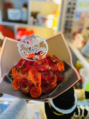Birthday Bouquet And Chocolate