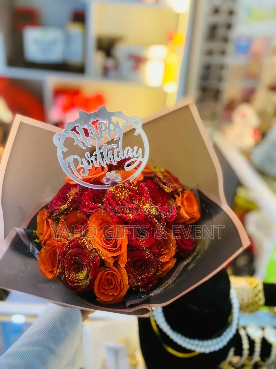 Birthday Bouquet And Chocolate
