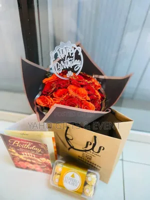Birthday Bouquet And Chocolate