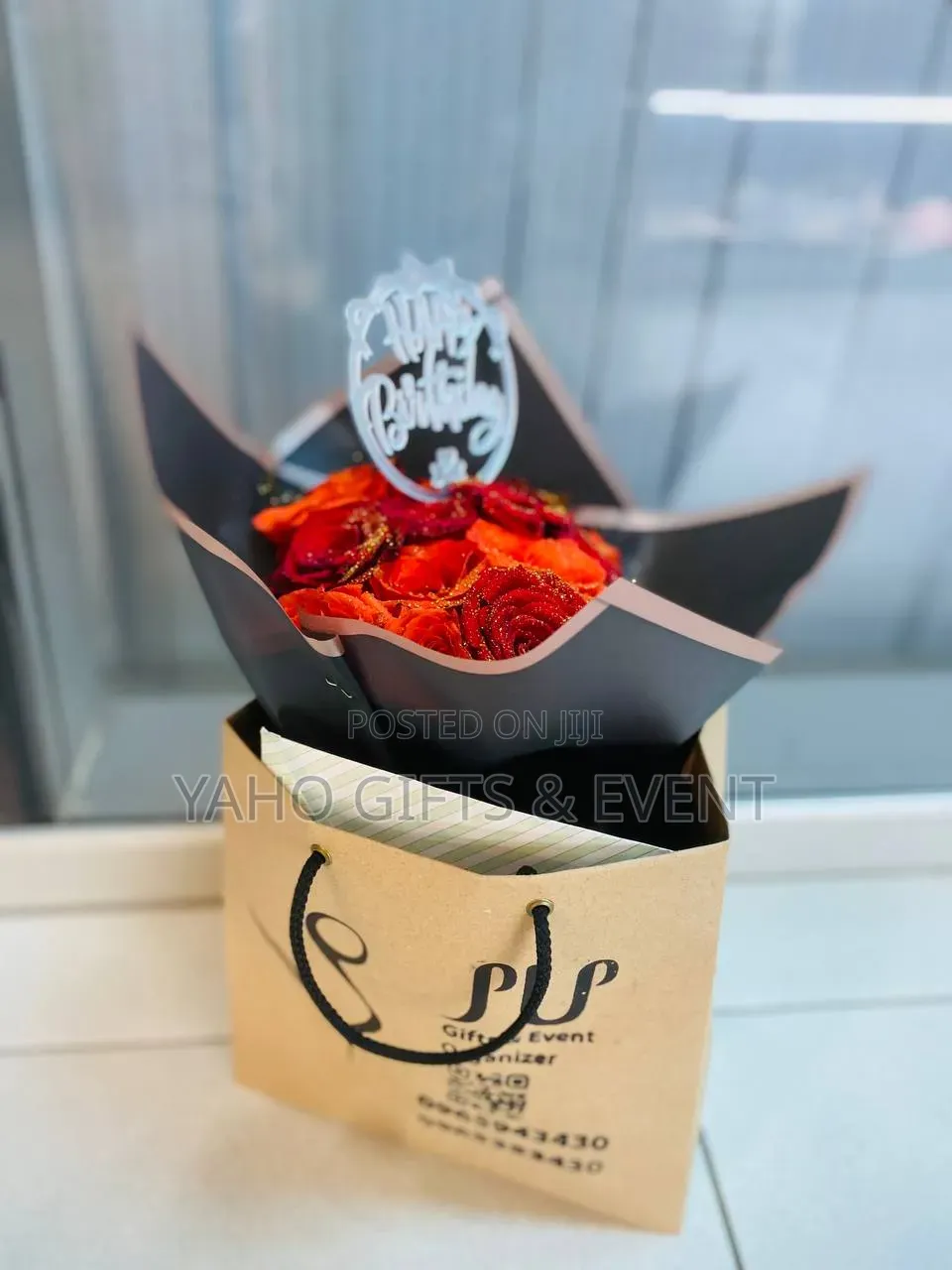 Birthday Bouquet And Chocolate