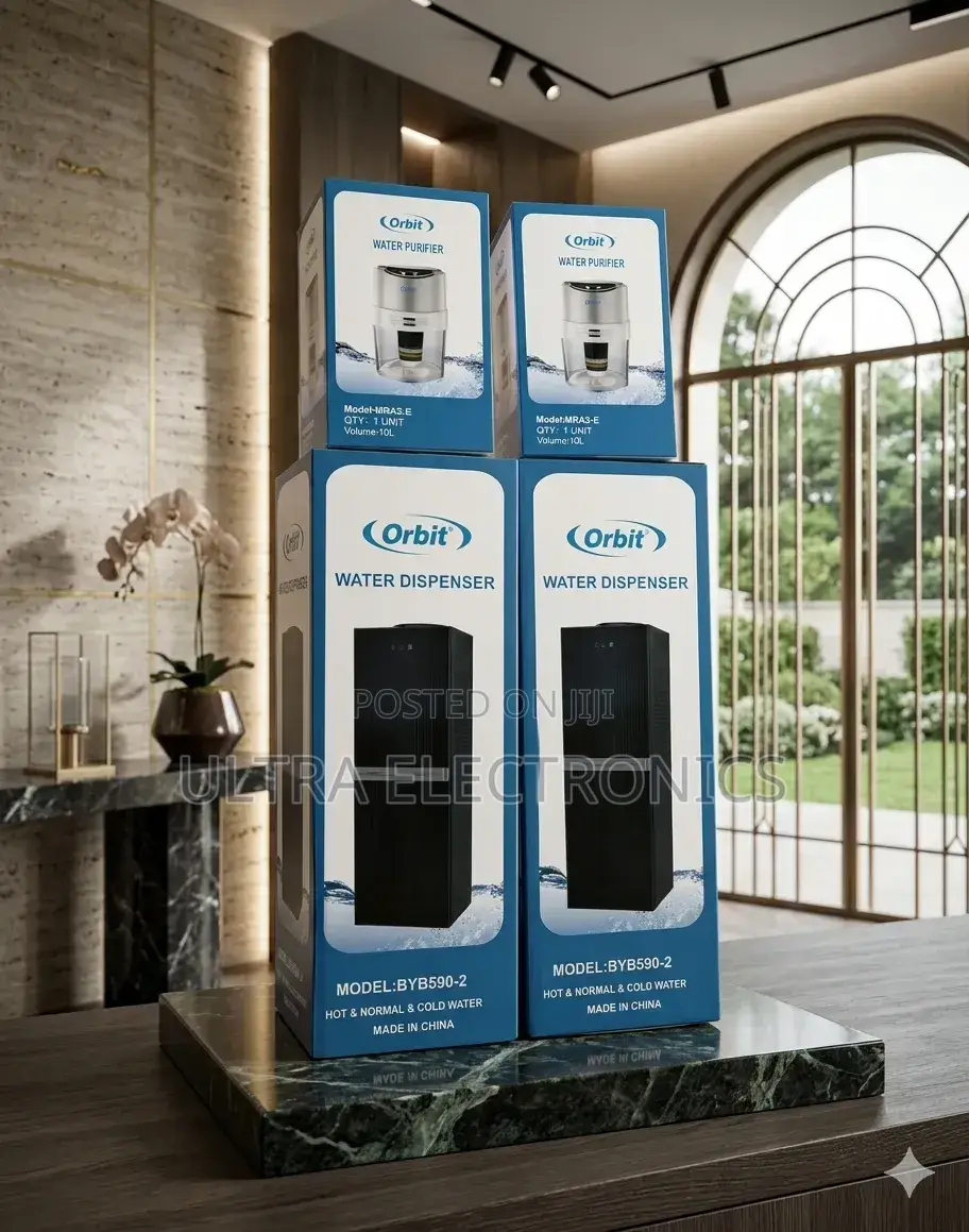 Orbit Water Dispenser, Specifically Model: Byb590-2, Featured
