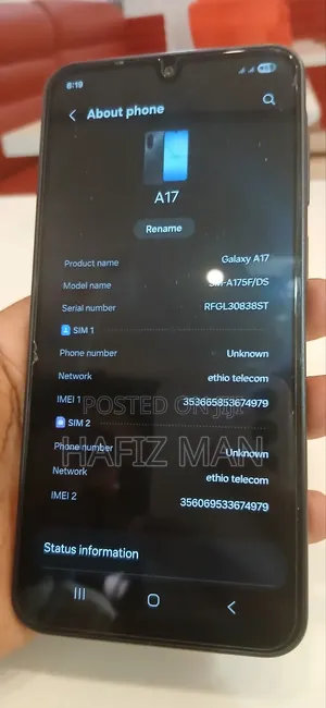 New Samsung Galaxy A17 128 GB Black