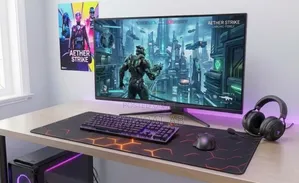 Premium Extended Xl Gaming Mouse Pad, Desk Mat, Anti-Slip