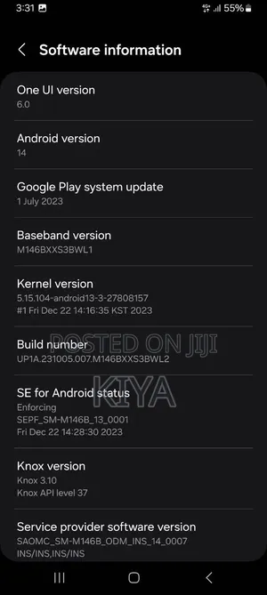 Samsung Galaxy M14 4G 128 GB Black