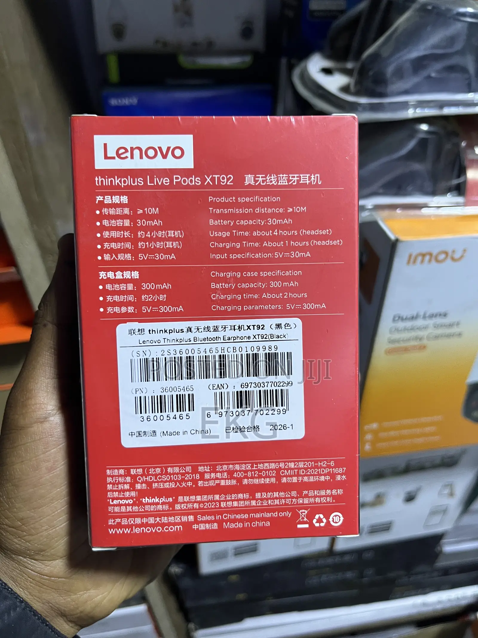 Lenovo Tink Plusliv Pods Xt92( Lenovo Airpod Xt92)