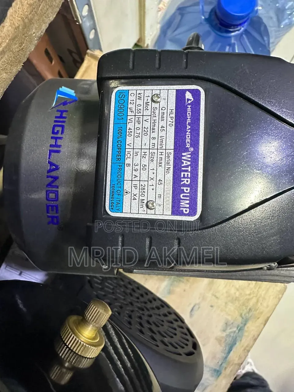 Highlander 0.75hp Pump H Max 45m