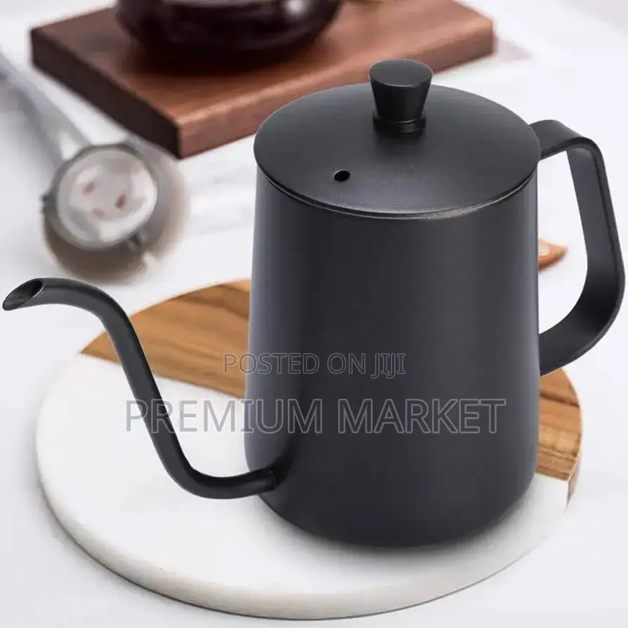 Matte Black Electric Gooseneck Kettle ማት ጥቁር የኤሌክትሪክ ጅል ማንቆርቆሪያ