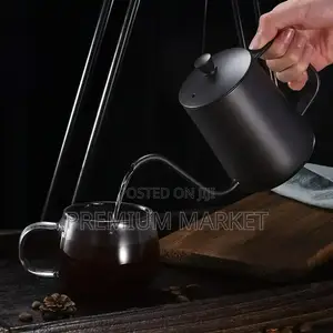 Matte Black Electric Gooseneck Kettle ማት ጥቁር የኤሌክትሪክ ጅል ማንቆርቆሪያ