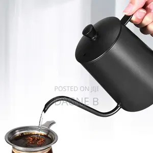 Matte Black Electric Gooseneck Kettle ማት ጥቁር የኤሌክትሪክ ጅል ማንቆርቆሪያ
