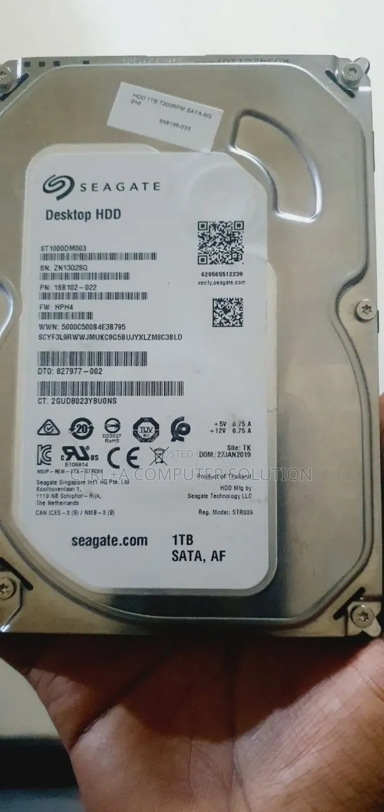 1tb Seagate Desktop Hard Disk