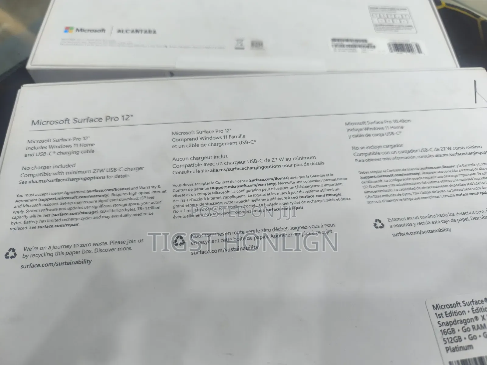 New Laptop Microsoft Surface Pro Copilot+ PC 12 16GB SSD 512GB
