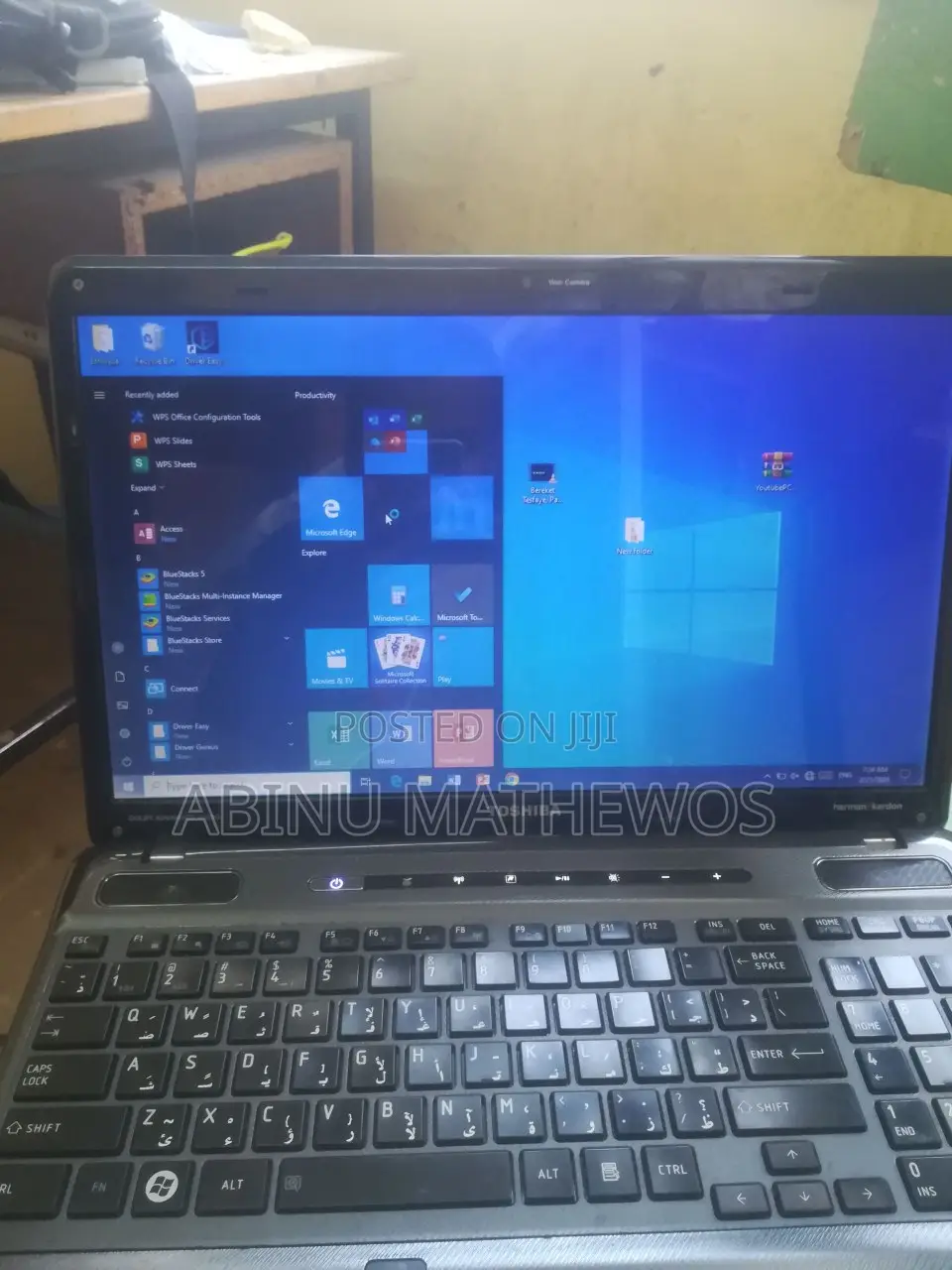Laptop Toshiba Satellite A350 8GB Intel Core i7 HDD+SSD 500GB